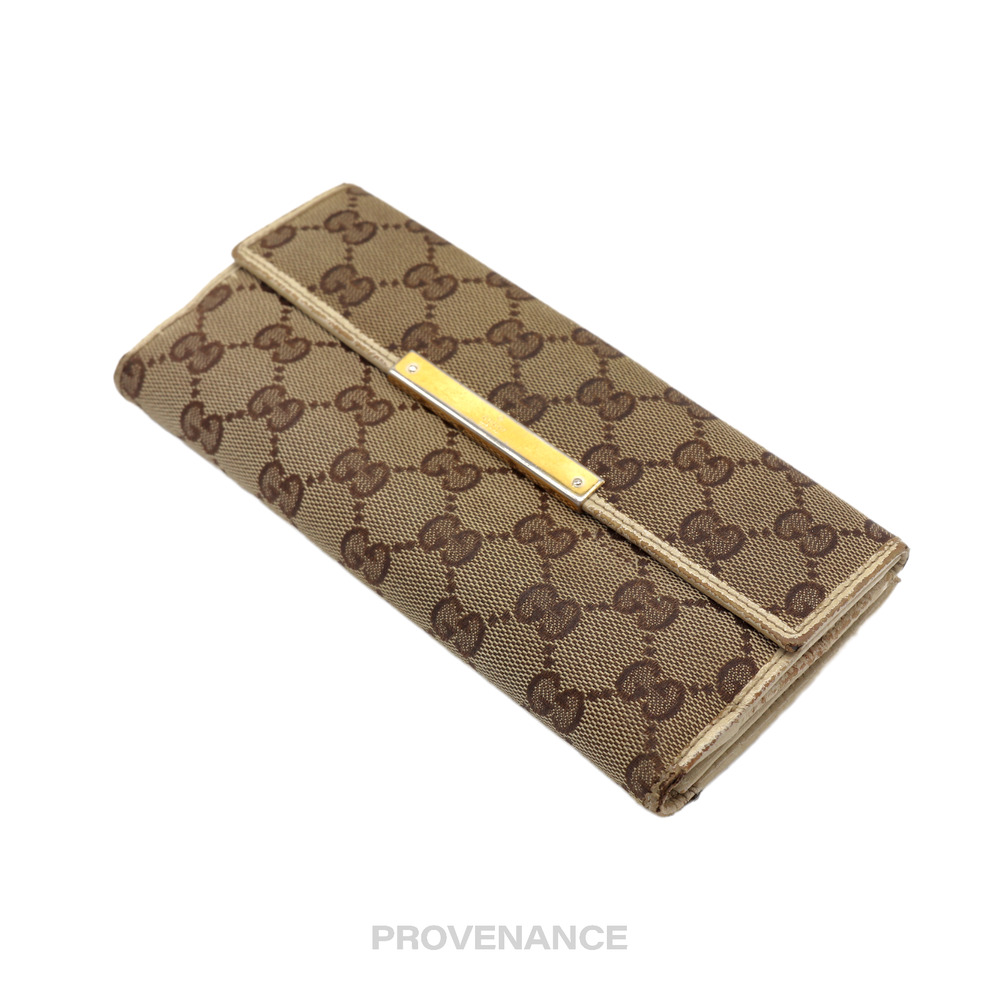 🔴 Gucci Long Wallet - GG Canvas White - Picture 4 of 7